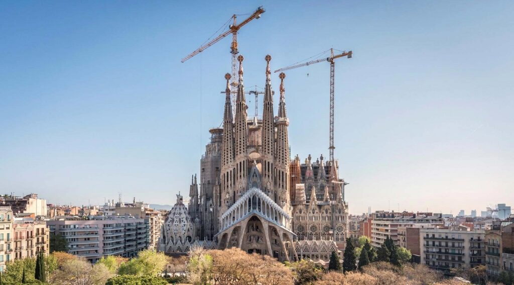 La Sagrada Família in Barcelona, Spain.